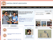 Tablet Screenshot of barodacricketassociation.com